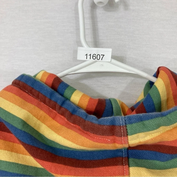 GUESS Originals x FriendsWithYou Striped Rainbow Hoodie size Small - Picture 12 of 12